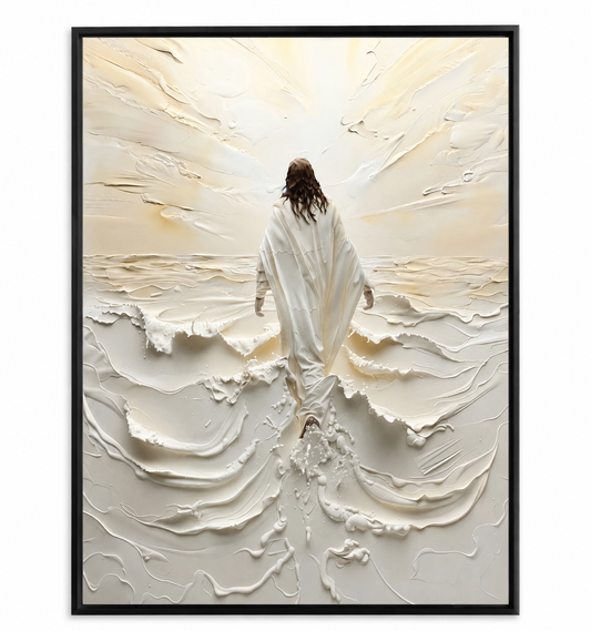 Jesus Walking on the White Sea
