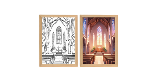 Vom Bauplan zum heiligen Licht: Die Transformation der Kirche
